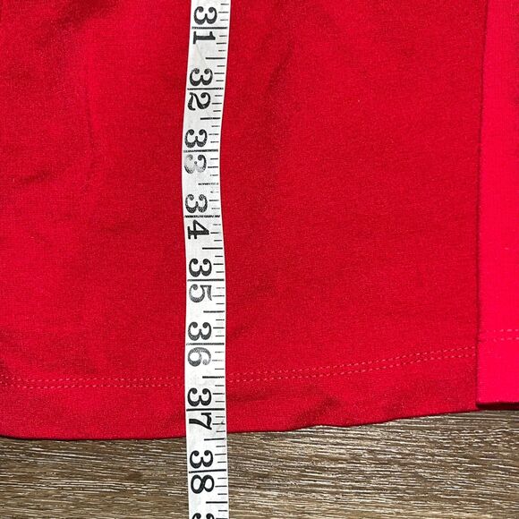 Kate Spade Broome Street Mini Fit & Flare Dress Women's Large Red Ruffle Sleeve - Picture 5 of 7